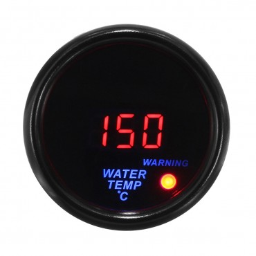 2inch 52mm 20-150° Water Temperature Gauge Digital LED Display Black Face Sensor