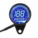4 In 1 Motorcycle Digital Odometer Speedometer Tachometer RPM Fuel Level Gauge MPH KM/H 7 Colors Universal