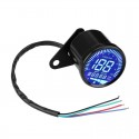 4 In 1 Motorcycle Digital Odometer Speedometer Tachometer RPM Fuel Level Gauge MPH KM/H 7 Colors Universal