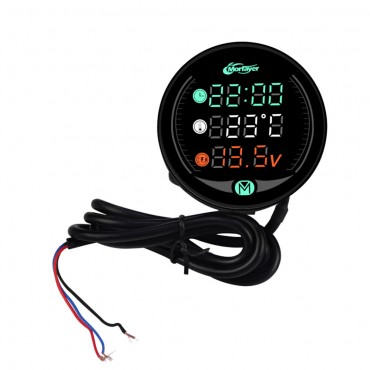 4 in 1 Multifunctional Motorcycle Voltmeter LED Night Vision USB Charging Digital Meter Voltage Clock Time Thermometer 4-in-1 Combination Table