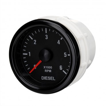 52mm 0-6000 RPM (On dash) Electrical Tachometer Gauge for Diesel Motor Engine