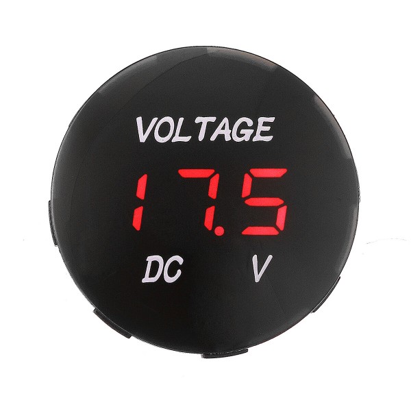 5V-48V Voltage Meter LED Digital Voltmeter Battery Gauge For Car Motorcycle