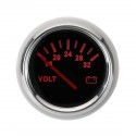 8-16V / 16-32V / 8-32V 12V 24V 52mm Volt Meter Voltage Gauges Voltmeter For Caravan Boat Marine Car Red Light