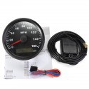 85MM Black Stainless Steel GPS Speedometer 0-160MPH For Car Truck Motorcycle