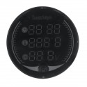 9V-24V 5-in-1 LED Night Vision USB Charger Voltage Meter Timer Temperature Display Table For Motorcycle ATV UTV Automobile