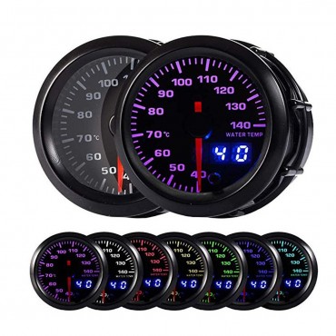 Analog & Digital 52mm Car LED Boost EGT Exhaust Water Temperature Air Fuel Ratio Gauge