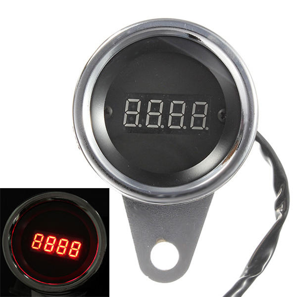 LED Motorcycle Digital Tachometer Tacho Speedometer RPM Gauge 2 Cylinder