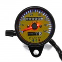 Motorcycle Dual Odometer KMH Night Vison Speedometer Gauge Meter LED Backlight Signal Light