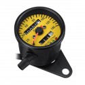 Motorcycle Dual Odometer KMH Night Vison Speedometer Gauge Meter LED Backlight Signal Light