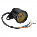 Motorcycle Dual Odometer KMH Night Vison Speedometer Gauge Meter LED Backlight Signal Light