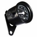 Motorcycle Dual Odometer Speedometer Mechanical Gauge Black Universal Waterproof