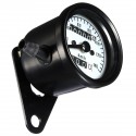 Motorcycle Dual Odometer Speedometer Mechanical Gauge White Universal Waterproof