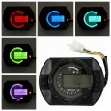 Motorcycle KMH LCD Digital Odometer Speedometer Tachometer With 7 Colors Background