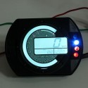 Motorcycle KMH LCD Digital Odometer Speedometer Tachometer With 7 Colors Background