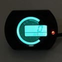 Motorcycle KMH LCD Digital Odometer Speedometer Tachometer With 7 Colors Background