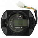 Motorcycle KMH LCD Digital Odometer Speedometer Tachometer With 7 Colors Background