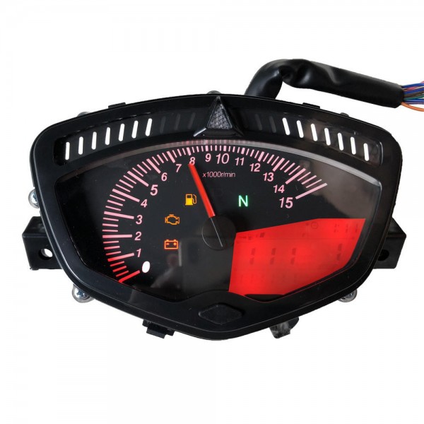 Motorcycle Modified Tachometer LCD Seven Color Backlight Adjustable Speedometer For Yamaha