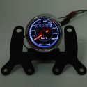 Motorcycle Odometer Speedometer Gauge Meter Dual Color LED Backlight