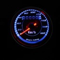 Motorcycle Odometer Speedometer Gauge Meter Dual Color LED Backlight