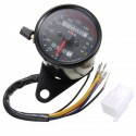 Universal Motorcycle Dual LED Backlight Signal Odometer Mileage Speedometer Gauge