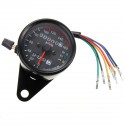 Universal Motorcycle Dual LED Backlight Signal Odometer Mileage Speedometer Gauge