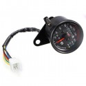 Universal Motorcycle Dual LED Backlight Signal Odometer Mileage Speedometer Gauge