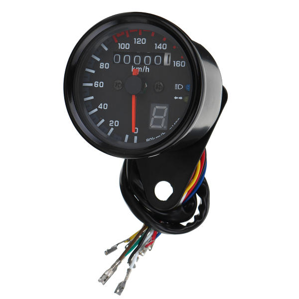 Universal Motorcycle LED Odometer Speedometer Speedo Tachometer Gauge