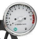 Universal Motorcycle Speedometer Odometer Tachometer Gauge Kit KM/H MPH Cafe Racer Bobber