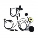 1 Pin Full Face Close Motorcycle Helmet Headset For Motorola Walkie Talkie Radio