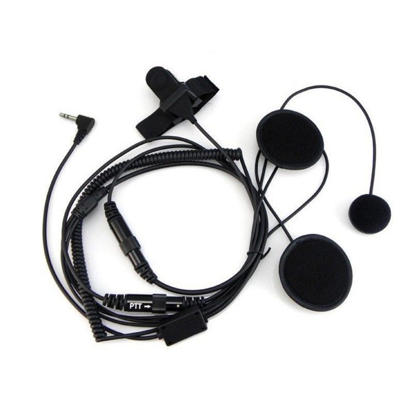 1 Pin Full Face Close Motorcycle Helmet Headset For Motorola Walkie Talkie Radio