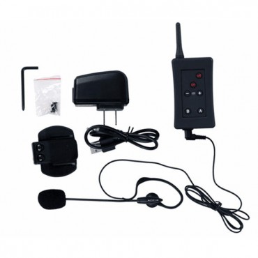 1200 Meters 4 Riders Motorcycle Intercom Helmet Headset With bluetooth Function