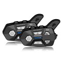 2Pcs R9 1500M Waterproof bluetooth 4 Riders Helmet Intercom Universal Pairing Motorcycle Full-duplex FM Headsets Interphone