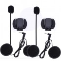 2pcs 1000M Motorcycle Helmet Intercom Headset with bluetooth Function