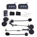 4 Riders 1000 Meters Intercom Headset With Audio Input For TTS With bluetooth Function