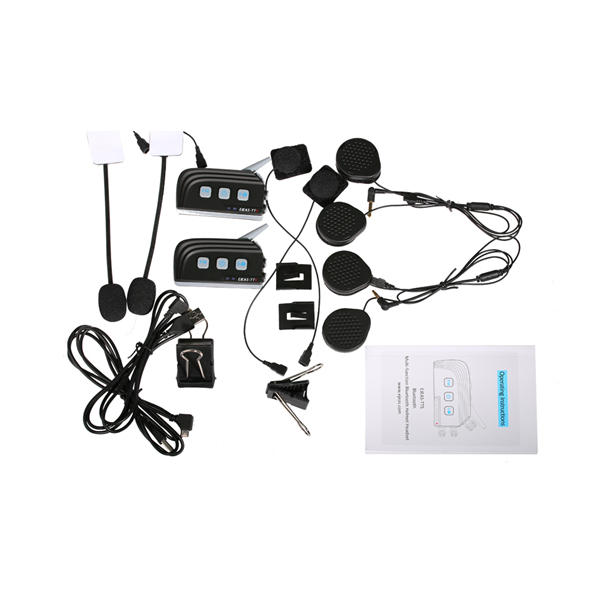 4 Riders 1000 Meters Intercom Headset With Audio Input For TTS With bluetooth Function