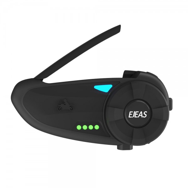 Quick20 1200M Motorcycle Helmet Intercom Headset bluetooth 4.2 FM Radio Battery Indicator Interphone