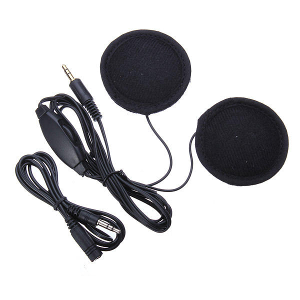 Motorcycle Helmet Stereo Earphone Headset for Cell Phones MP3 Music Device