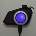 Motorcycle Helmet bluetooth Headset Speaker MP3 FM Radio Headphone With Colorful Light