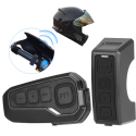 Motorcycle bluetooth Helmet Headset Remote Control Handle Wireless PTT MP3 GPS FM Connected Walkie-Talkie With CSR4.1 Waterproof Portable Noise Reduction For 6 Riders