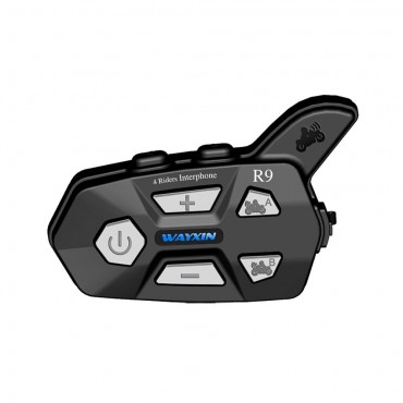 R9 1500M Universal Pairing bluetooth 4 Riders Helmet Intercom Waterproof Motorcycle Full-duplex FM Headsets Interphone