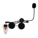 Waterproof 1000M Motorcycle Helmet Intercom With bluetooth Function FM Radio Music Earphone