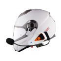Waterproof 1000M Motorcycle Helmet Intercom With bluetooth Function FM Radio Music Earphone