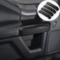 Carbon Fiber Grain Inner Door Handles Cover Trim Accessories For Ford F150 2015-2017