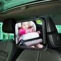 360° Rotatable Car Safety Reverse Baby Back Seat Rear View Mirror Headrest Square Baby Monitor