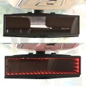 3D Car LED Interior Anti-Glare Rearview Mirror HD Wide Angle Plane Reflector Mirror Adjustable