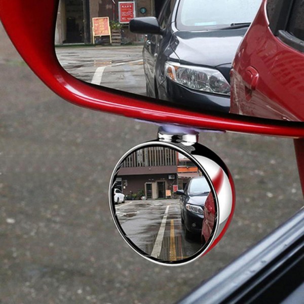 3R 70MM Car Right Side Blind Spot Rearview Mirror HD 360° Wide Angle Reversing Auxiliary Mirror