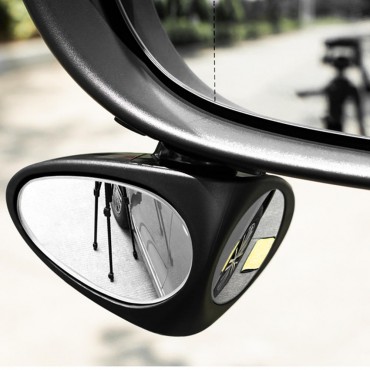 3R Car Double Side Blind Spot Rearview Mirror HD 360° Wide Angle Reversing Auxiliary Mirror