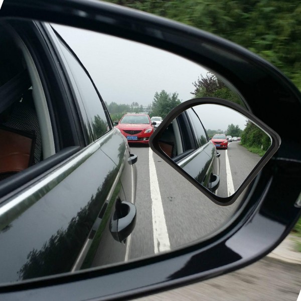 3R Pair Sector Shape Car Blind Spot Rearview Mirror HD Convex 360° Wide Angle Adjustable Mirror