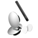 2Pcs 49mm Car Blind Spot Rearview Mirror HD Convex 360° Wide Angle Round Auxiliary Mirror