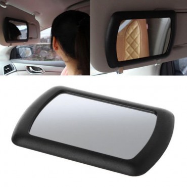 Car Sun Visor Makeup Mirrors Interior Sun-shading Cosmetic Mirror ABS Black